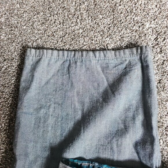 Red Ape Denim Size 44x34 Gray and Blue Plaid Y2K Style Causal Hip-Hop Jeans - Picture 11 of 12